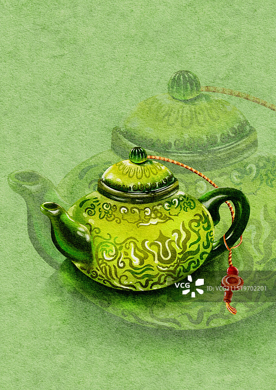 国家宝藏中华缠枝纹薄胎玉壶图片素材