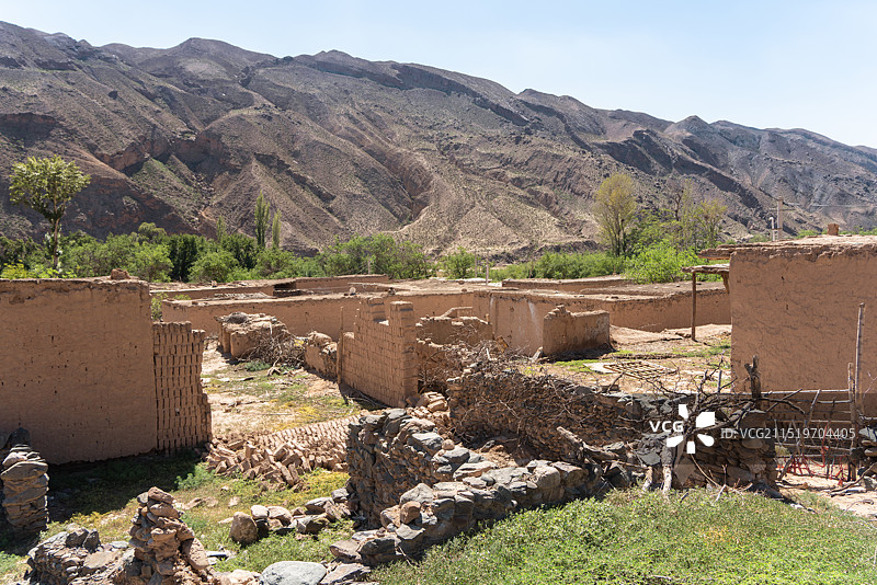 宁夏中卫市沙坡头区迎水桥镇中国传统村落长滩村图片素材