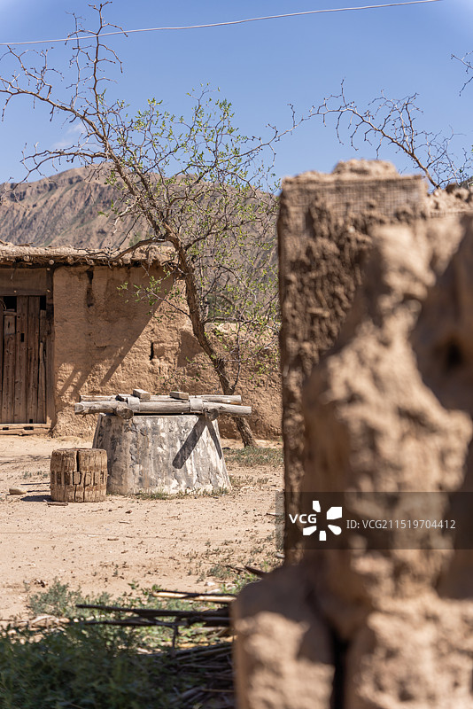 宁夏中卫市沙坡头区迎水桥镇中国传统村落长滩村图片素材