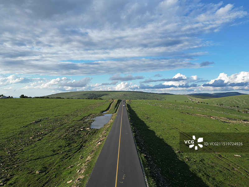 内蒙古热阿线航拍图片素材