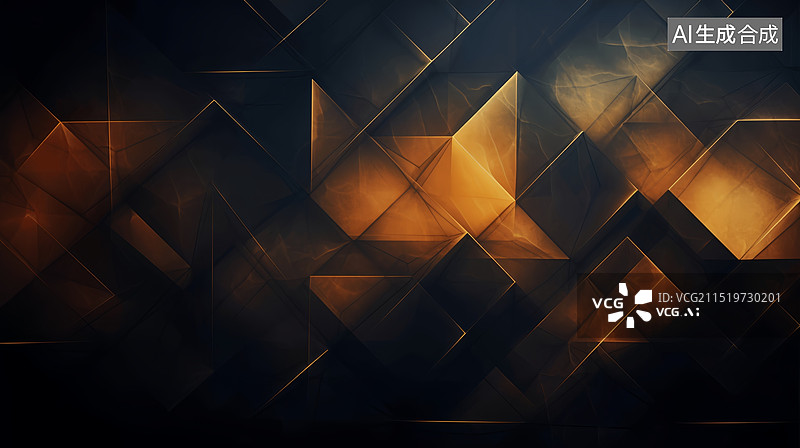 【AI数字艺术】三角形多边形几何纹理抽象背景图片素材