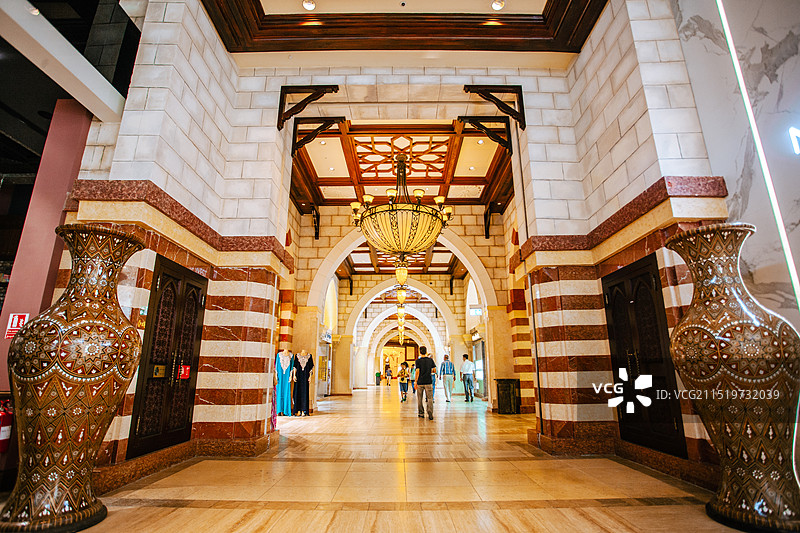 迪拜购物中心内景Dubai Mall图片素材