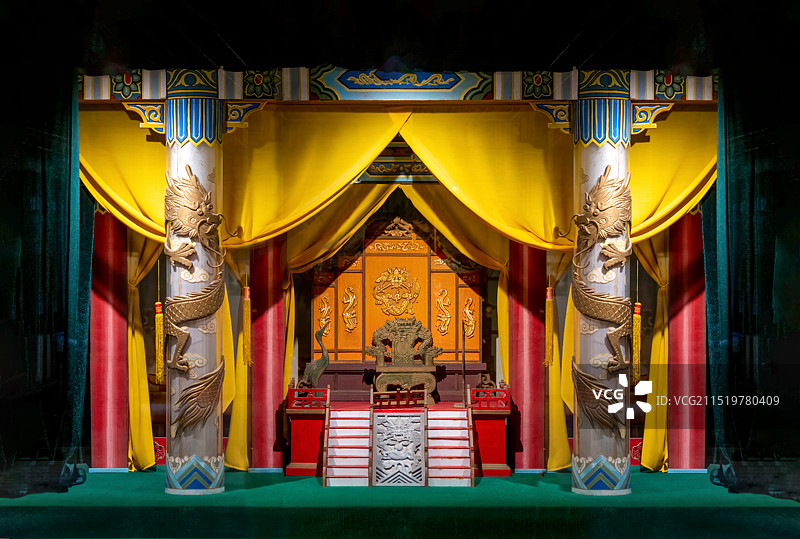 豫剧舞台设计，金銮店图片素材