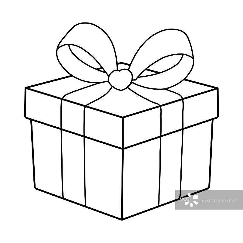 带结彩带的礼品盒剪贴画图片素材