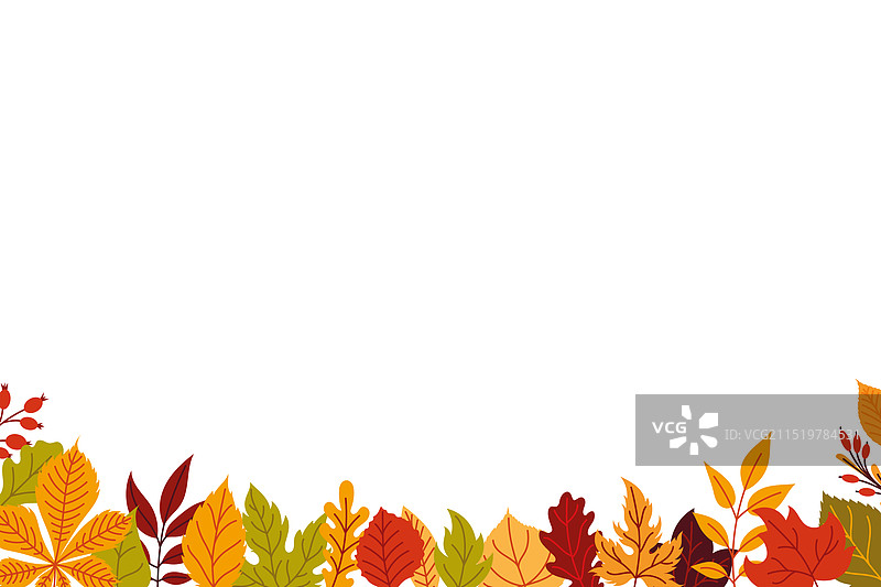 秋叶边框图片素材