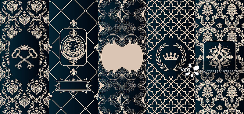 复古风格奢华封面相框合集图片素材