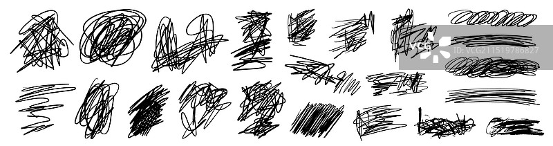 做旧风墨水手绘线条涂鸦凌乱蜡笔图片素材