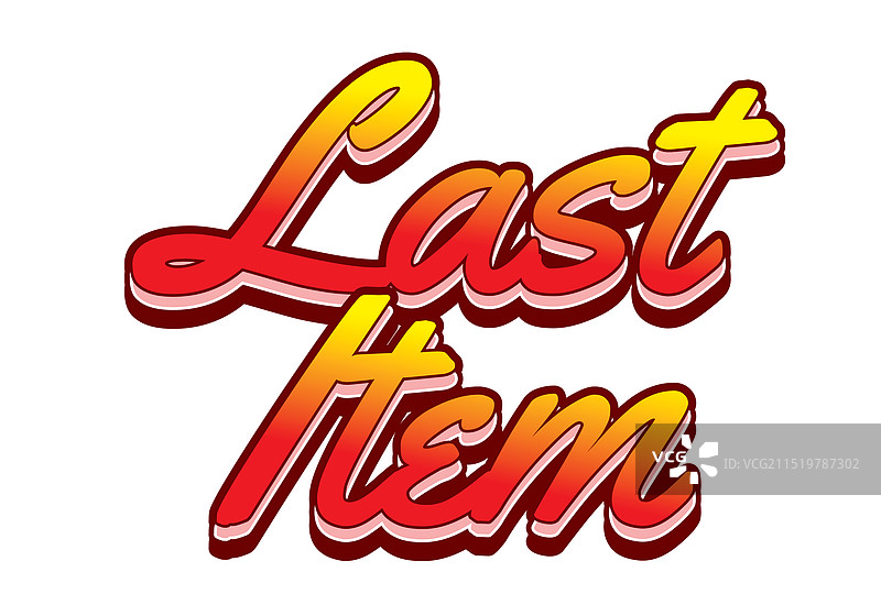 具有3D效果的广告促销最终项目文字效果图片素材