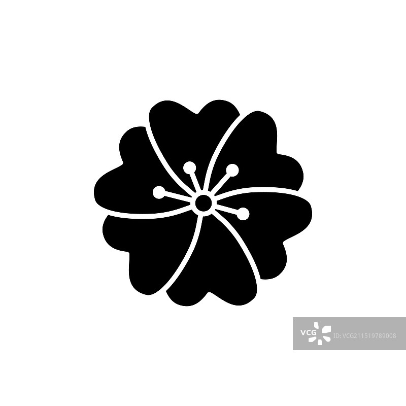 夏威夷芙蓉花图标合集图片素材