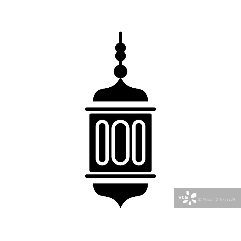 斋月灯笼图标集：阿拉伯传统煤油灯图片素材