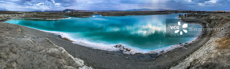 海西·大柴旦盐湖图片素材