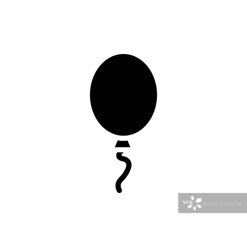 白色背景上的气球图标图片素材