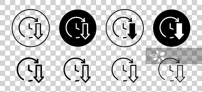 办公室工作倒计时时钟图标图片素材