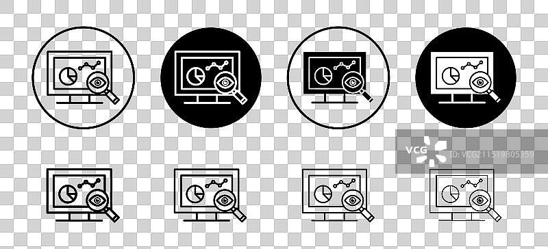 网页监控图标合集图片素材
