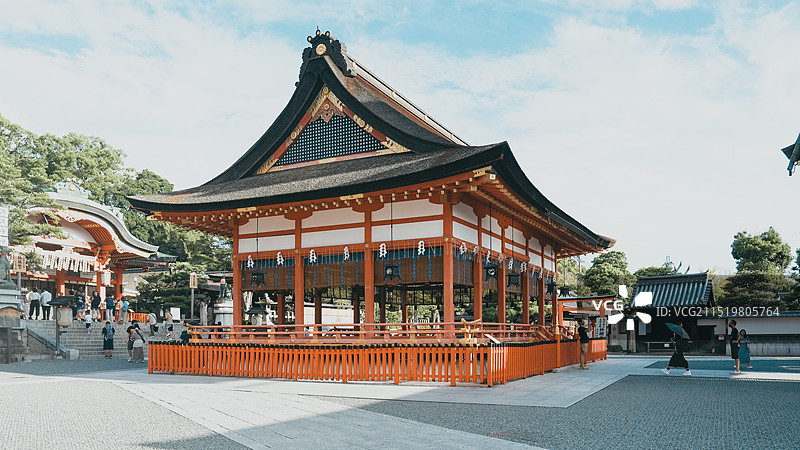 日本京都伏见稻荷大社图片素材