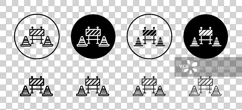 用于网页的路障图标合集图片素材