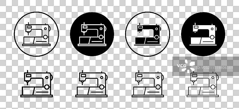 网页缝纫机图标集图片素材