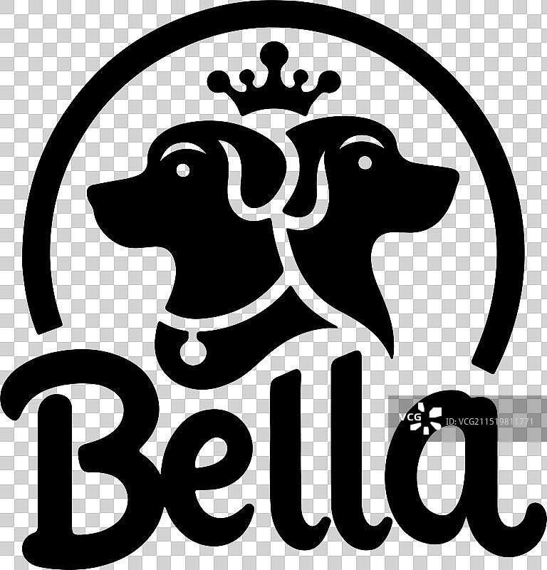 黑色剪影贝拉犬设计图片素材