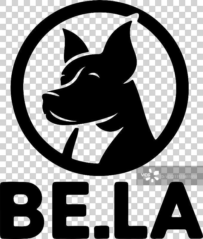 黑色剪影贝拉犬设计图片素材