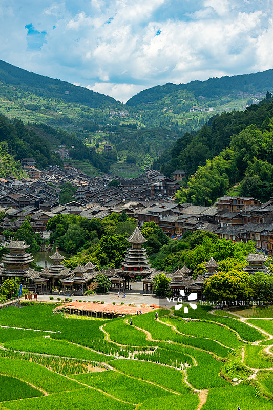 贵州侗寨图片素材