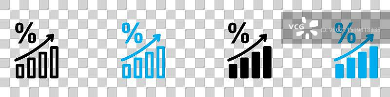 金融增长图标图片素材