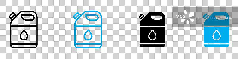 各种油容器图标图片素材