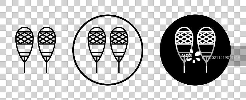 冬季运动雪鞋图标图片素材