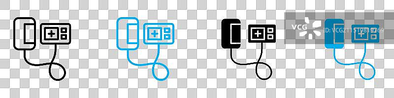 血压计图标网页合集图片素材