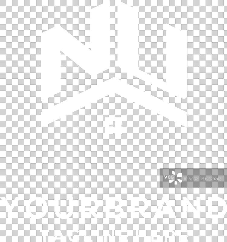 NU字母抽象房屋屋顶简约Logo图片素材
