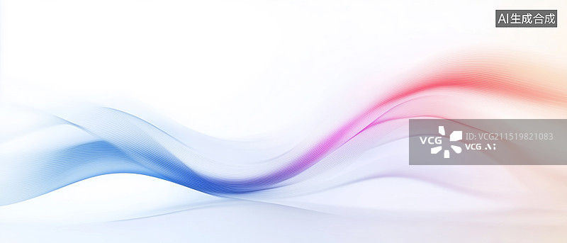 【AI数字艺术】抽象的渐变线条背景图片素材