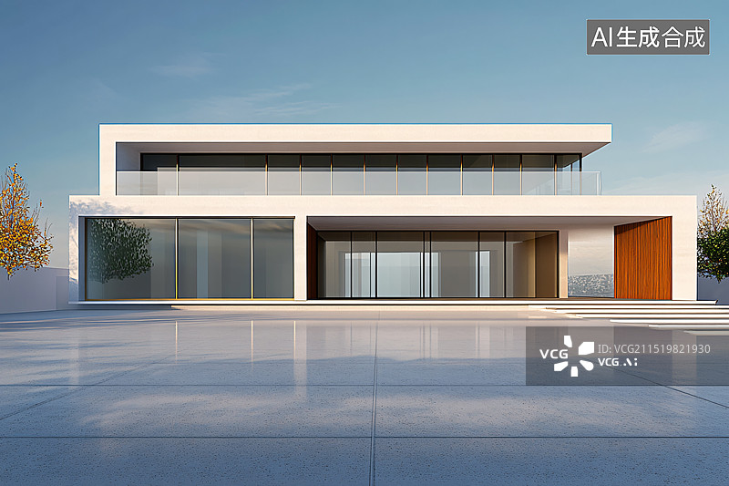 【AI数字艺术】汽车广告背景图现代简约风格建筑图片素材