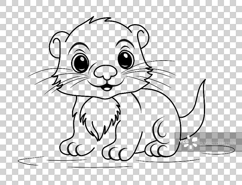 2月2日土拨鼠日可爱动物宝宝图片素材