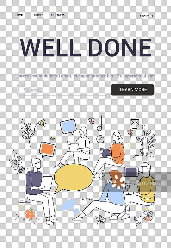 心理健康概念：参与团体活动的人们图片素材