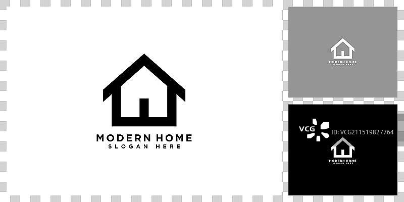 家居标志设计概念图片素材