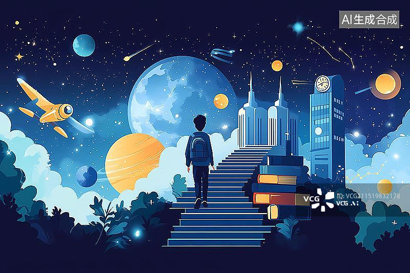 【AI数字艺术】开学图片素材
