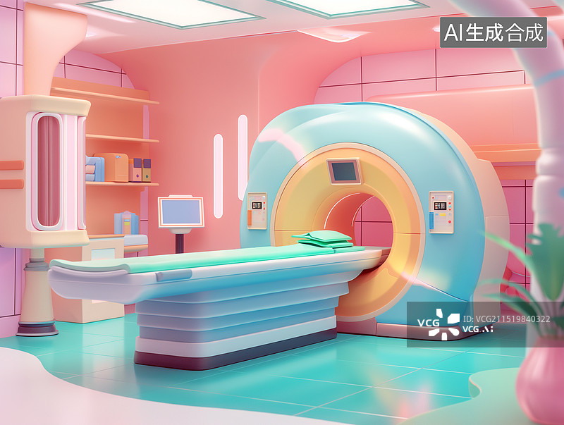 【AI数字艺术】医院CT检查图片素材