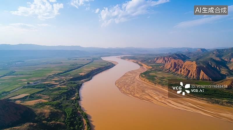 【AI数字艺术】中国大山大河图片素材