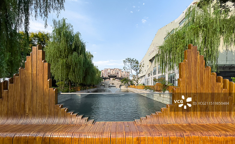 江苏无锡运河艺术公园图片素材