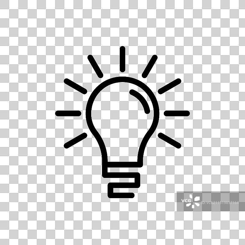 创意创新灯泡图标图片素材