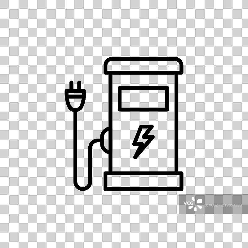 电动汽车充电站图标图片素材