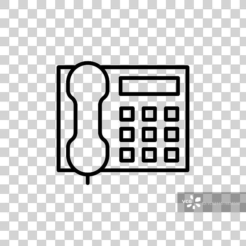 适用于商务沟通的办公电话图标图片素材