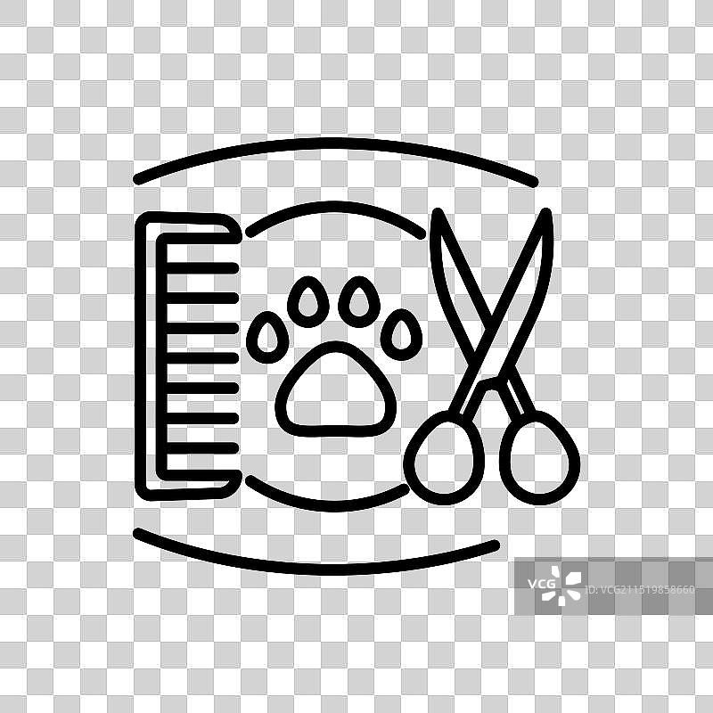 宠物美容图标图片素材