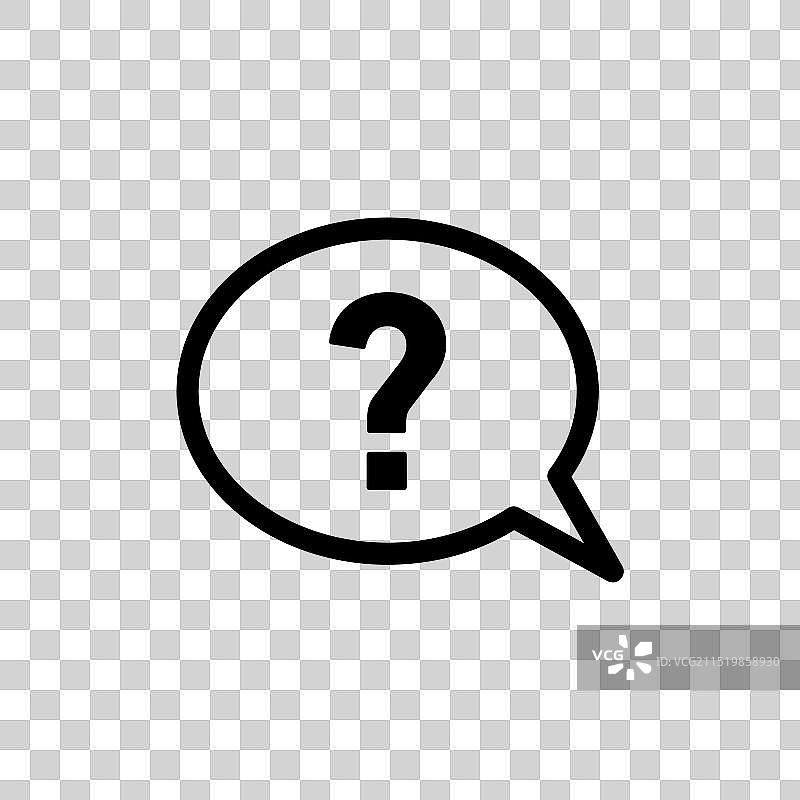 常见问题解答和客户帮助问题图标图片素材