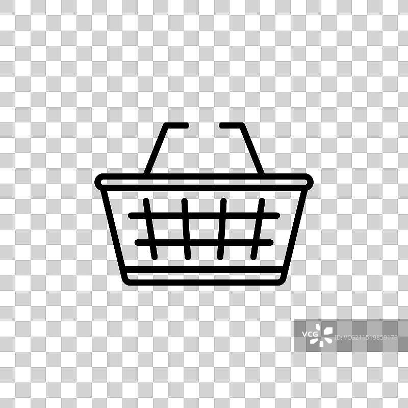 电商网站购物篮图标图片素材