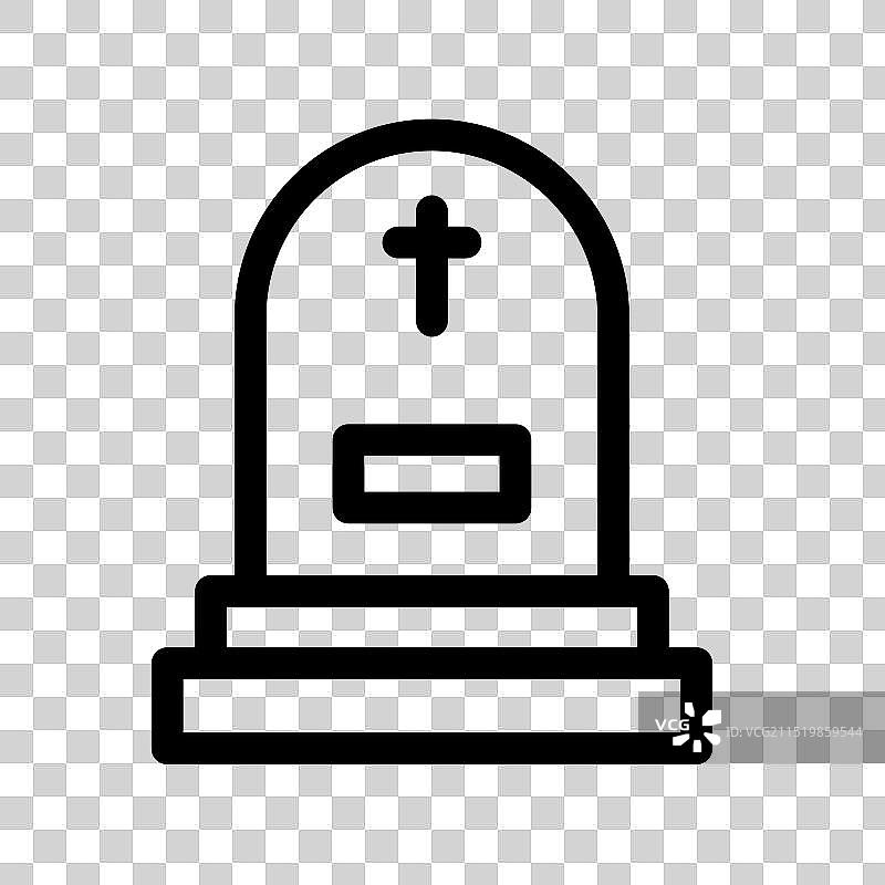 公墓纪念墓碑图标图片素材