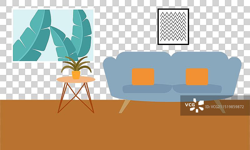 客厅室内设计Logo图片素材