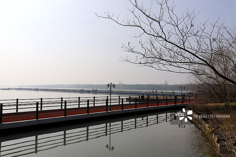 上海崇明西沙明珠湖景区图片素材