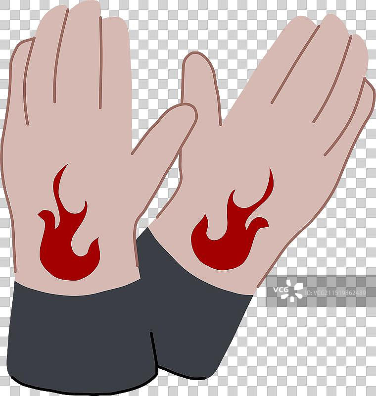 戴手套焊接的男子卡通形象图片素材