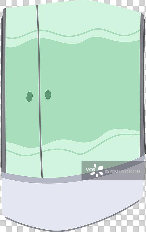 浴室淋浴房卡通图片素材