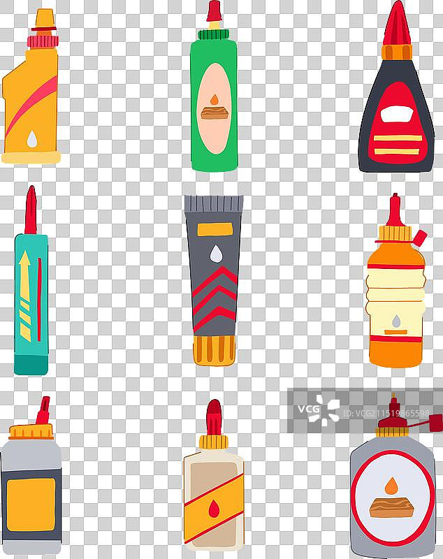 卡通木胶套装图片素材